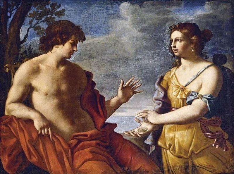 Giovanni Domenico Cerrini Apollo and the Cumaean Sibyl Germany oil painting art